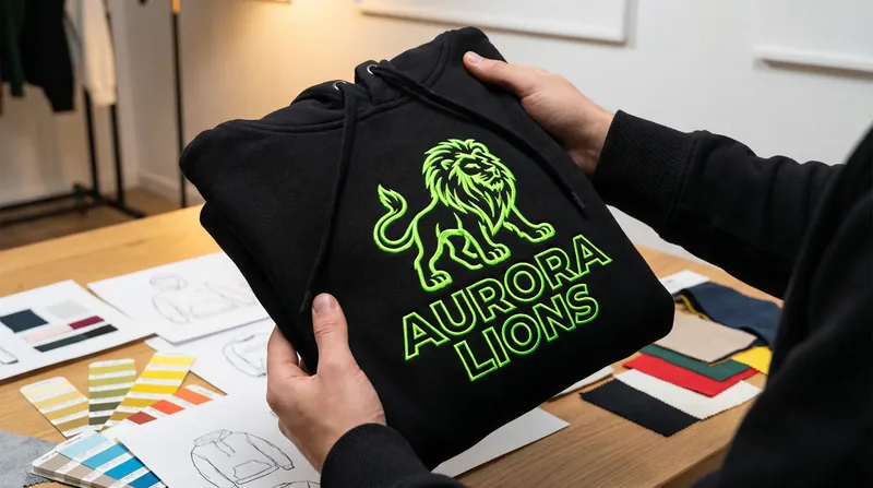 Individuell designter Hoodie mit Team-Logo